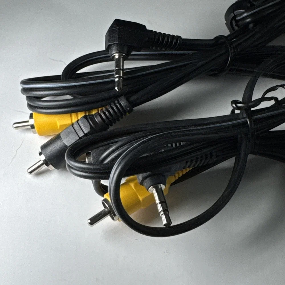 2 Genuine NIKON Coolpix OEM USB RCA AV Audio Video Data Transfer Cable X2